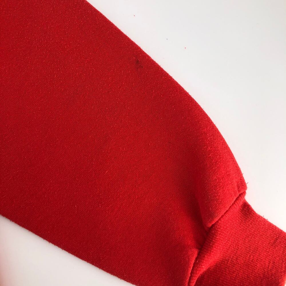 90s Blank Russell Athletic Solid Red Crewneck Swe… - image 6